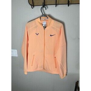 Nike Rafa Nadal Tennis Jacket Orange Chalk Full Zip DV2885-777 Men's Size Medium